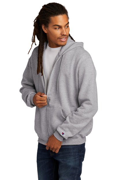 LightSteel Champion Powerblend Full-Zip Hoodie.S800