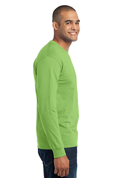 Lime Port & Company Tall Long Sleeve Core Blend Tee. PC55LST
