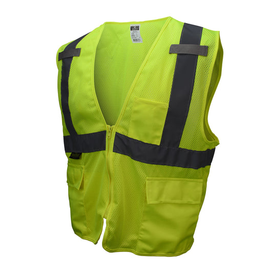 SV27 Mesh Economy Type R Class 2 Mesh Safety Vest - Green - Size XL