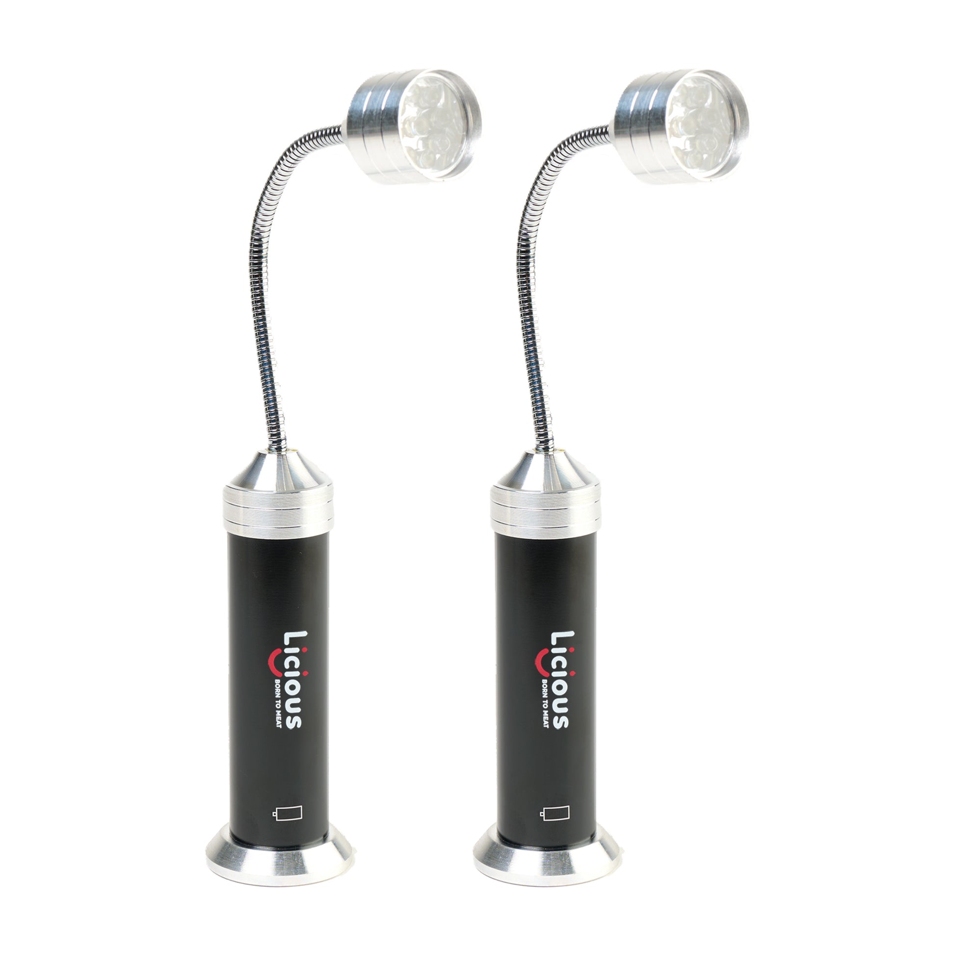 Black Cuisinart Outdoors® 2-Piece Magnetic LED Grill Lights