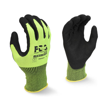RWG31 FDG Coating High Visibility Work Glove - Size XL
