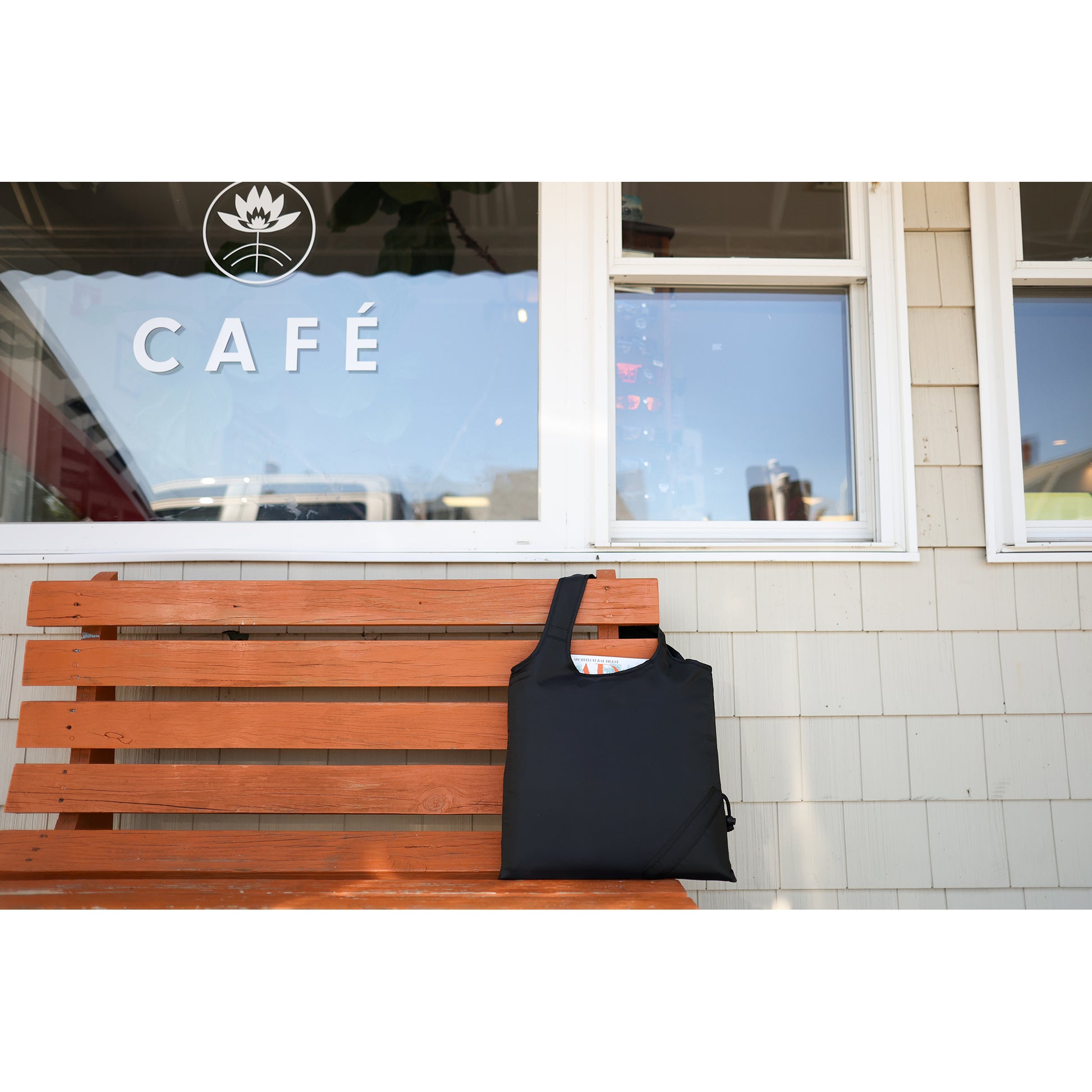 Black Latitudes Foldaway Shopper