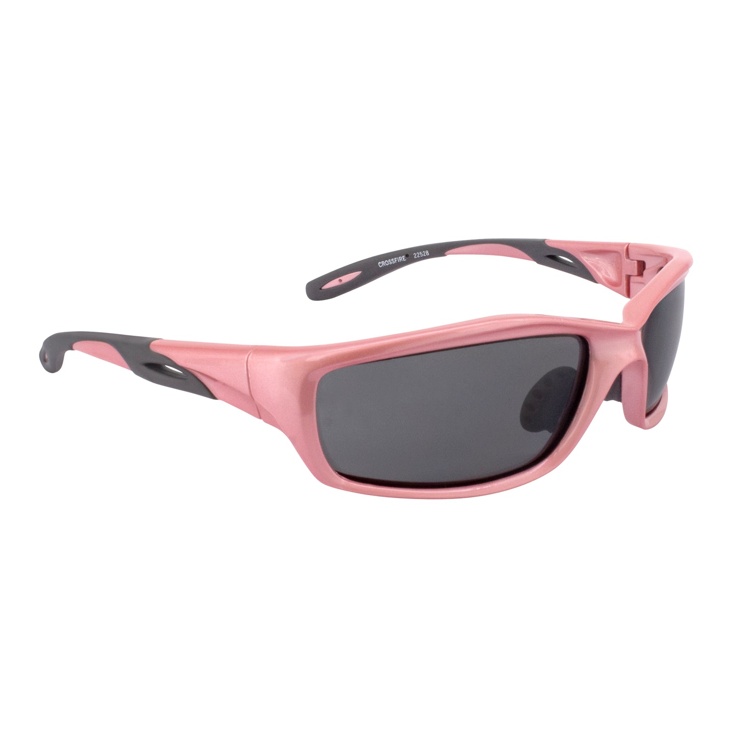 Infinity Premium Safety Eyewear - Pearl Pink Frame - Dark Smoke Lens
