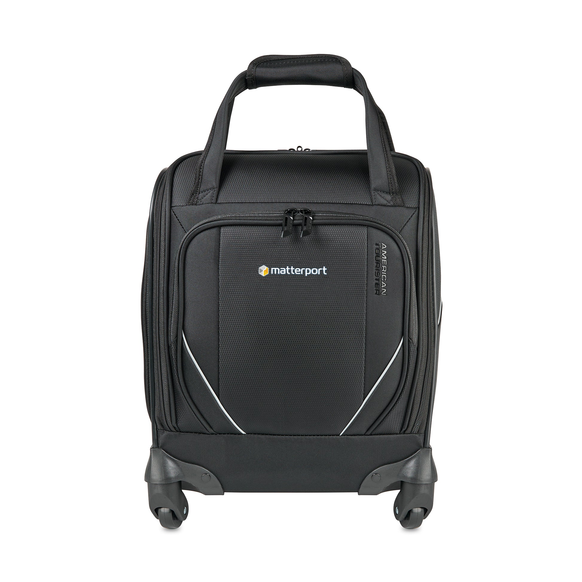 Black American Tourister® Zoom Turbo Spinner Underseat Carry-On