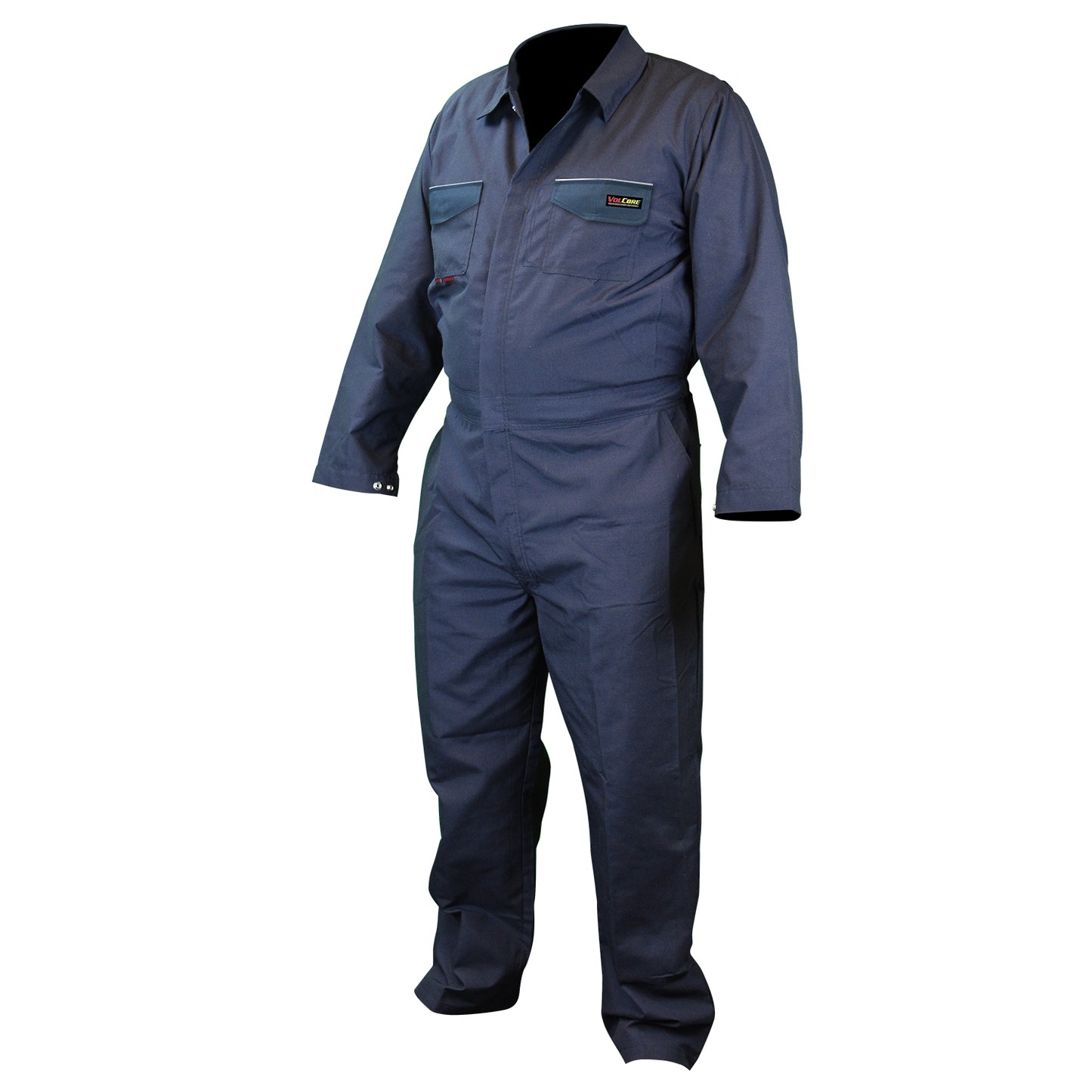 FRCA-001 VolCore® Cotton/Nylon FR Coverall - Navy - Size XL