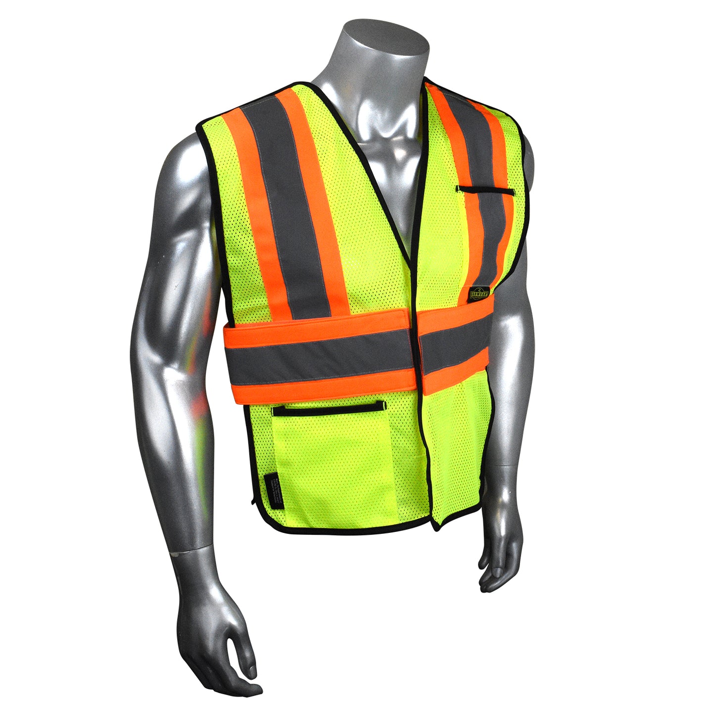 SV010X-1 Economy Break Away Vest X-Back - Hi Vis Green - Size M/2X