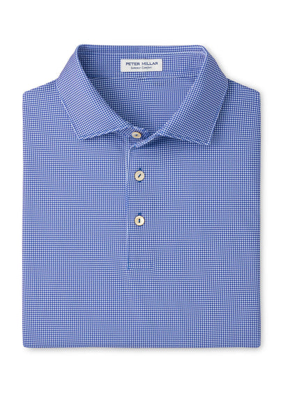 Peter Millar Men's Collegiate Border Performance Jersey Polo - Blue 3 - SM
