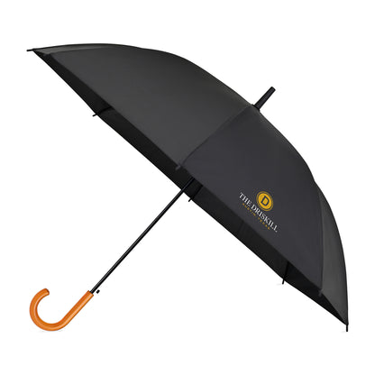 Black Elements 50" Recycled Auto Open Hospitality Umbrella