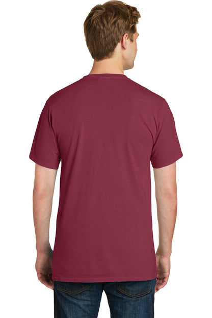 Merlot Port & Company Beach Wash Garment-Dyed Pocket Tee. PC099P