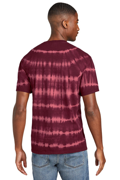 Merlt/Burg Port & Company Allover Stripe Tie-Dye Tee PC142
