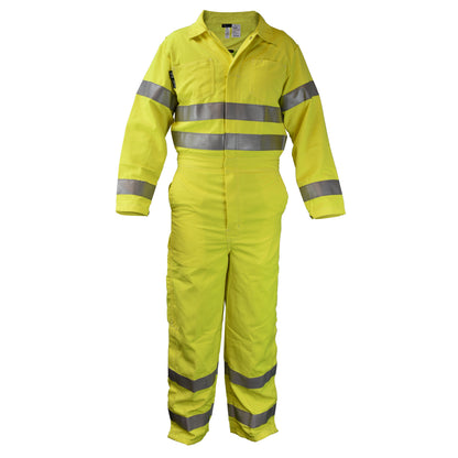 VM7CA3 Modacrylic High Visibility FR Coverall (CAT 2) - Fluorescent Yellow - Size XL