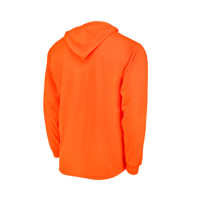 ST61-N Hooded Non Rated Mesh Long Sleeve T-Shirt - Green - Size 2X