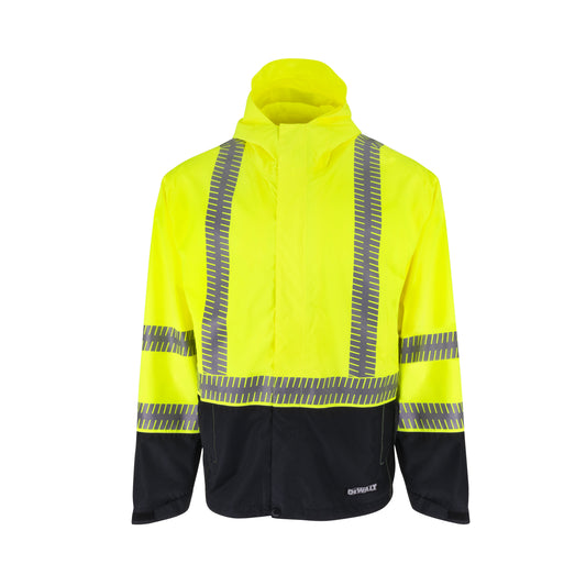 DRW21 Class 3 Ripstop Wind and Rain Jacket - Hi-Vis Green - Size 2X
