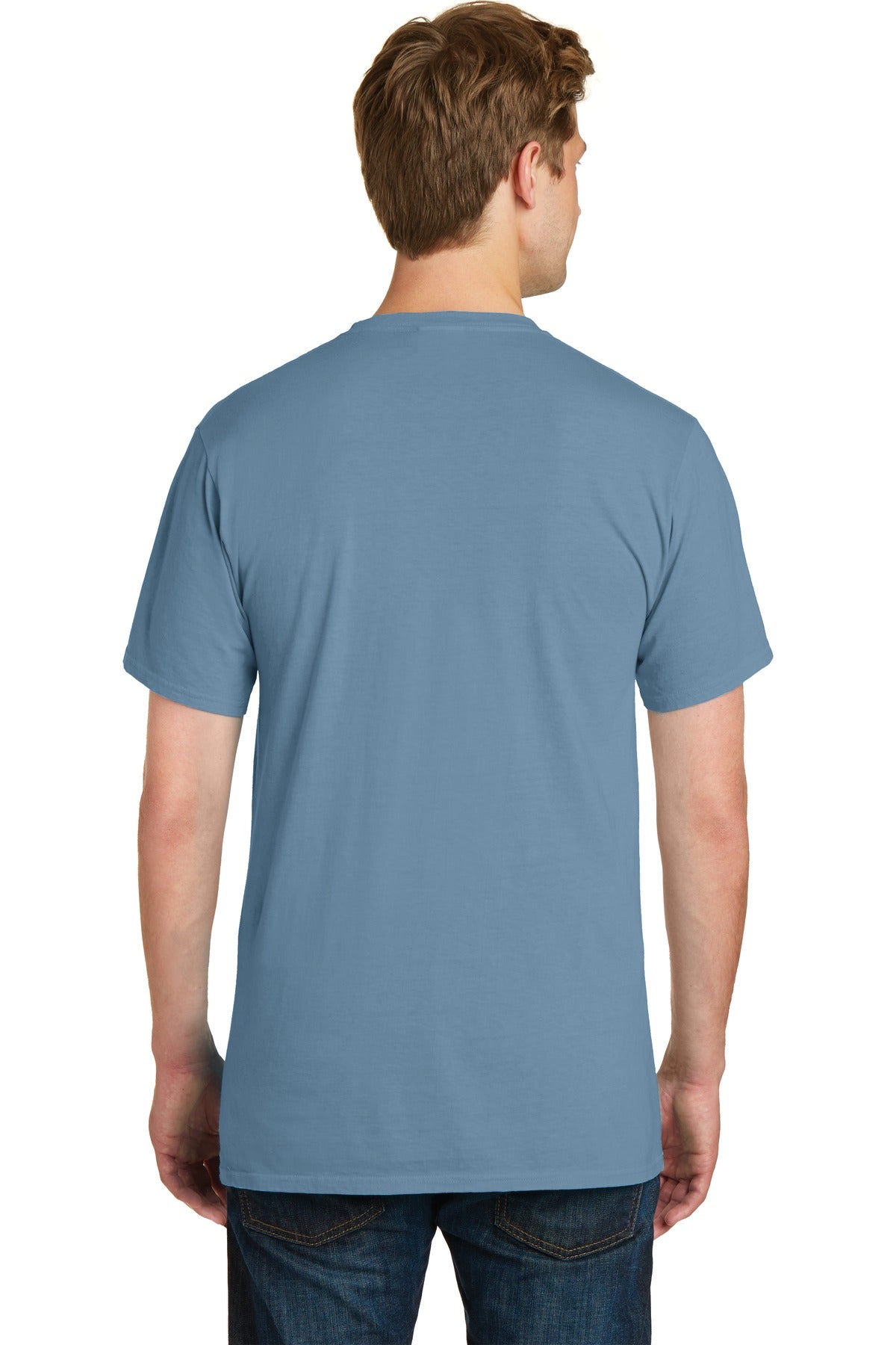 Mist Port & Company Beach Wash Garment-Dyed Pocket Tee. PC099P