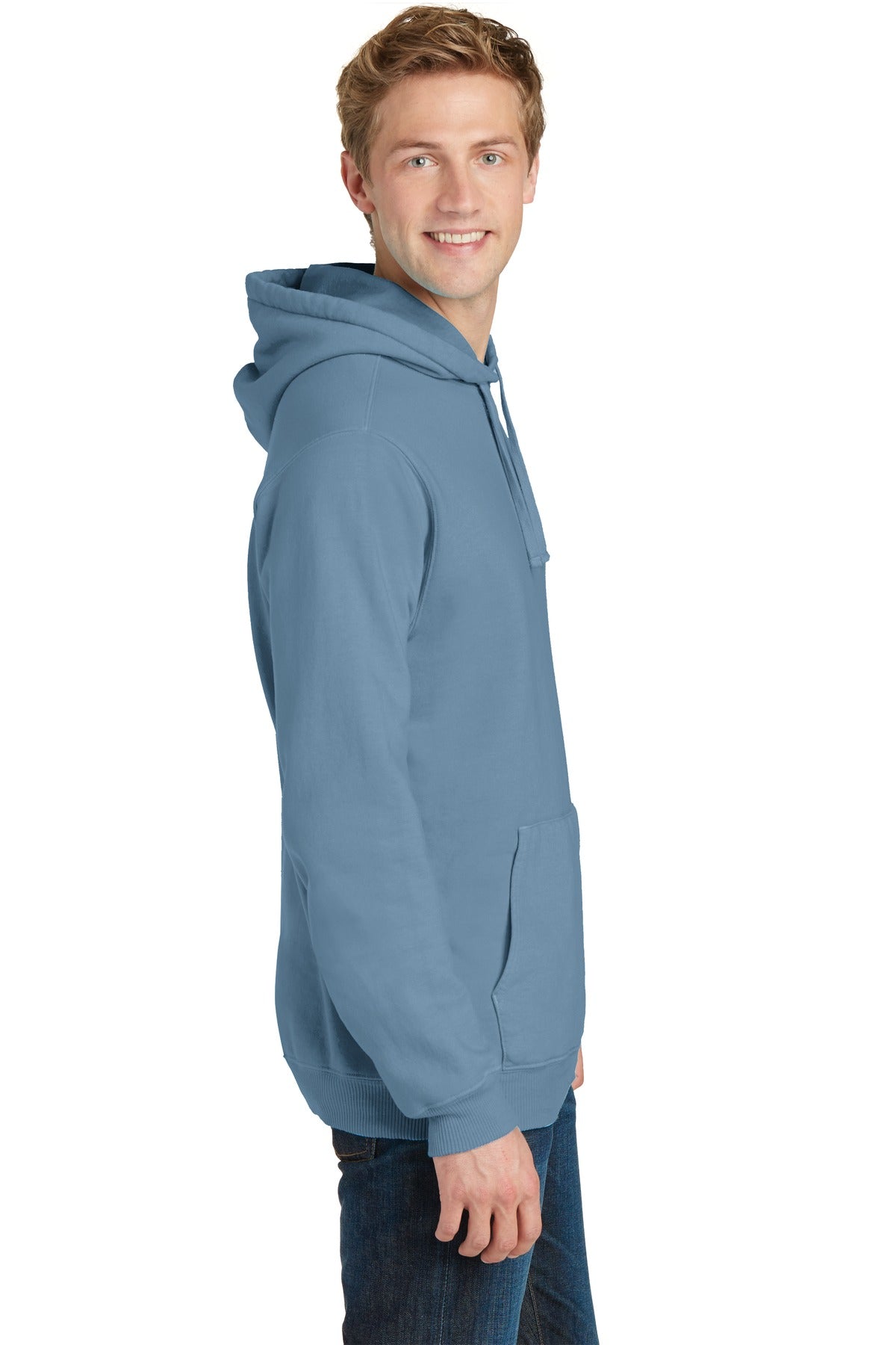 Mist Port & Company Beach Wash Garment-Dyed Pullover Hooded Sweatshirt. PC098H
