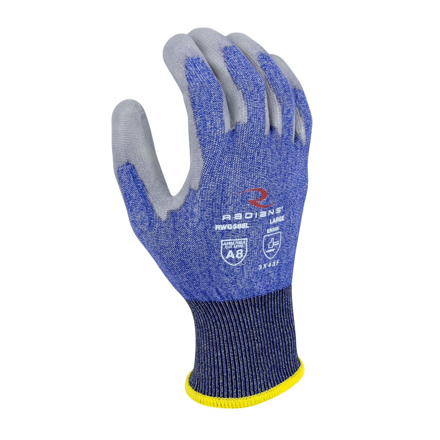 RWG588 Cut Protection Level A8 PU Coated Glove - Size L