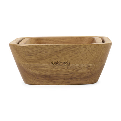 Wood La Cuisine Nesting Snack Bowl Set