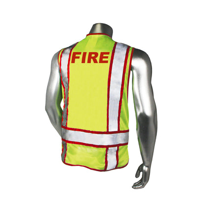 LHV-207-3G Safety Vest - Police - Black Trim - Green - Size 2X-4X