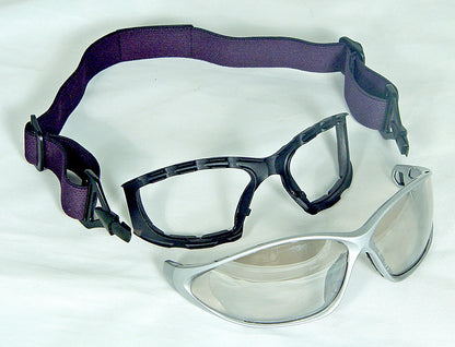 DPG95 Framework™ Protective Eyewear - Silver Frame - Clear Anti-Fog Lens