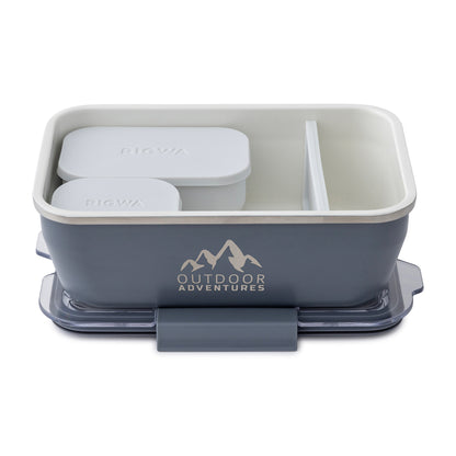 Slate RIGWA® Travel Bento Box 8x5