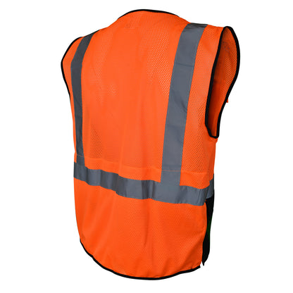SV7B Type R Class 2 Black Bottom Surveyor Safety Vest - Green - Size 2X-3X