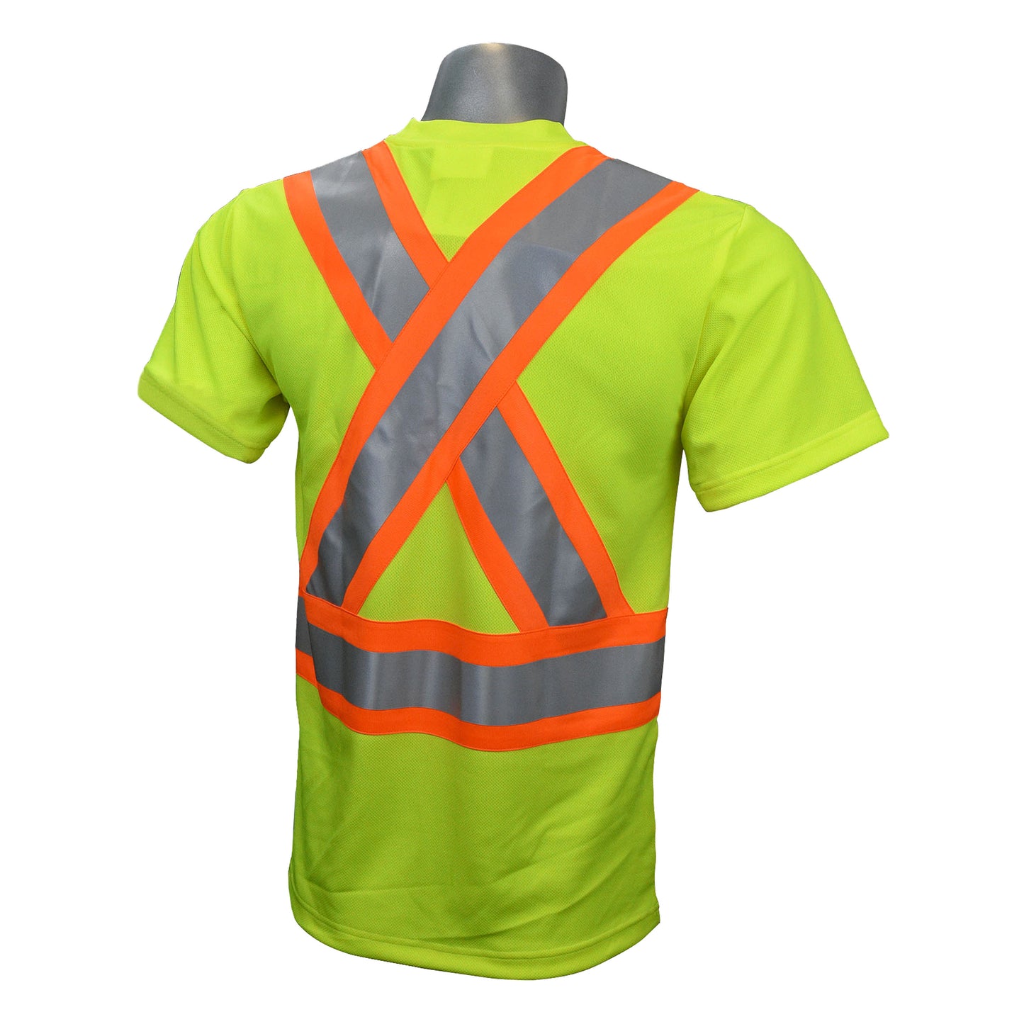 ST11BX Type R Class 2 Black Bottom T-Shirt X-Back - Green/Black - Size 2X