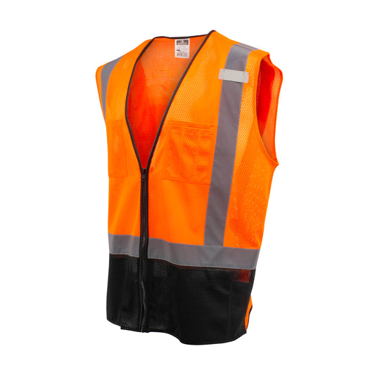 SV54B Color-Blocked Vest - Hi-Vis Orange - Size XL