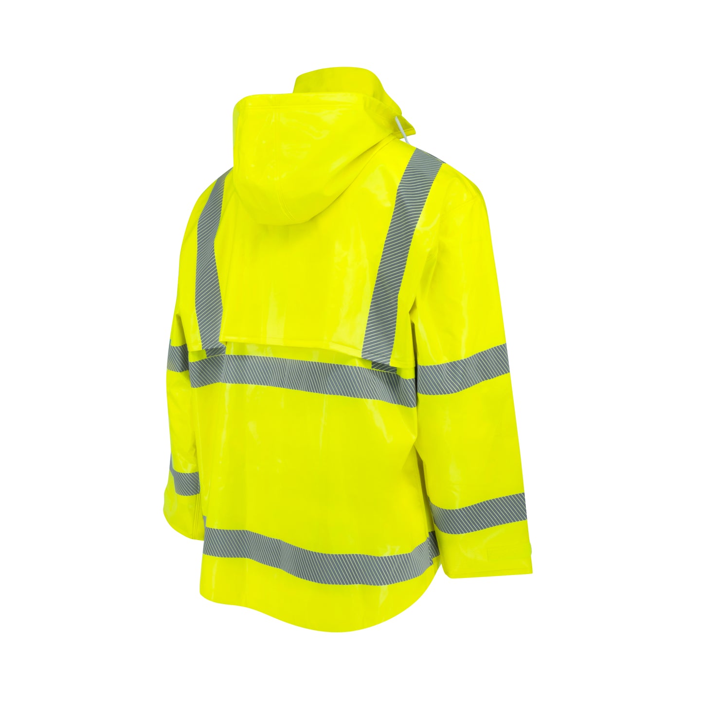 RW08J Class 3 Self-Extinguishing Rain Jacket - Lime - Size  2X