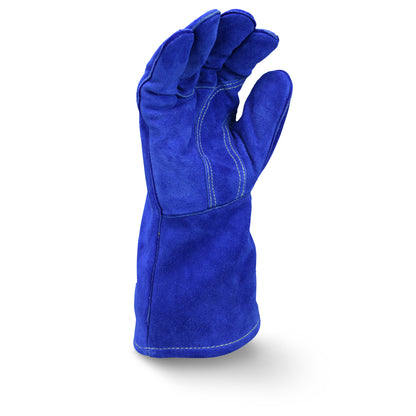 RWG5410 Premium Side Split Blue Cowhide Leather Welding Glove - Size XL