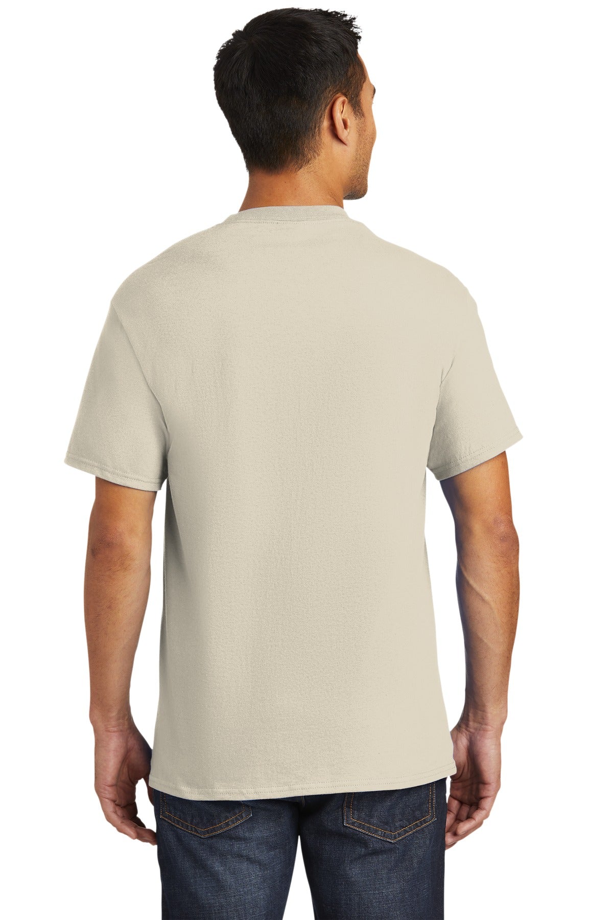 Natural Port & Company - Tall Essential Pocket Tee. PC61PT