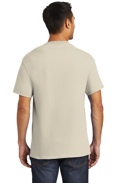 Natural Port & Company - Tall Essential Pocket Tee. PC61PT