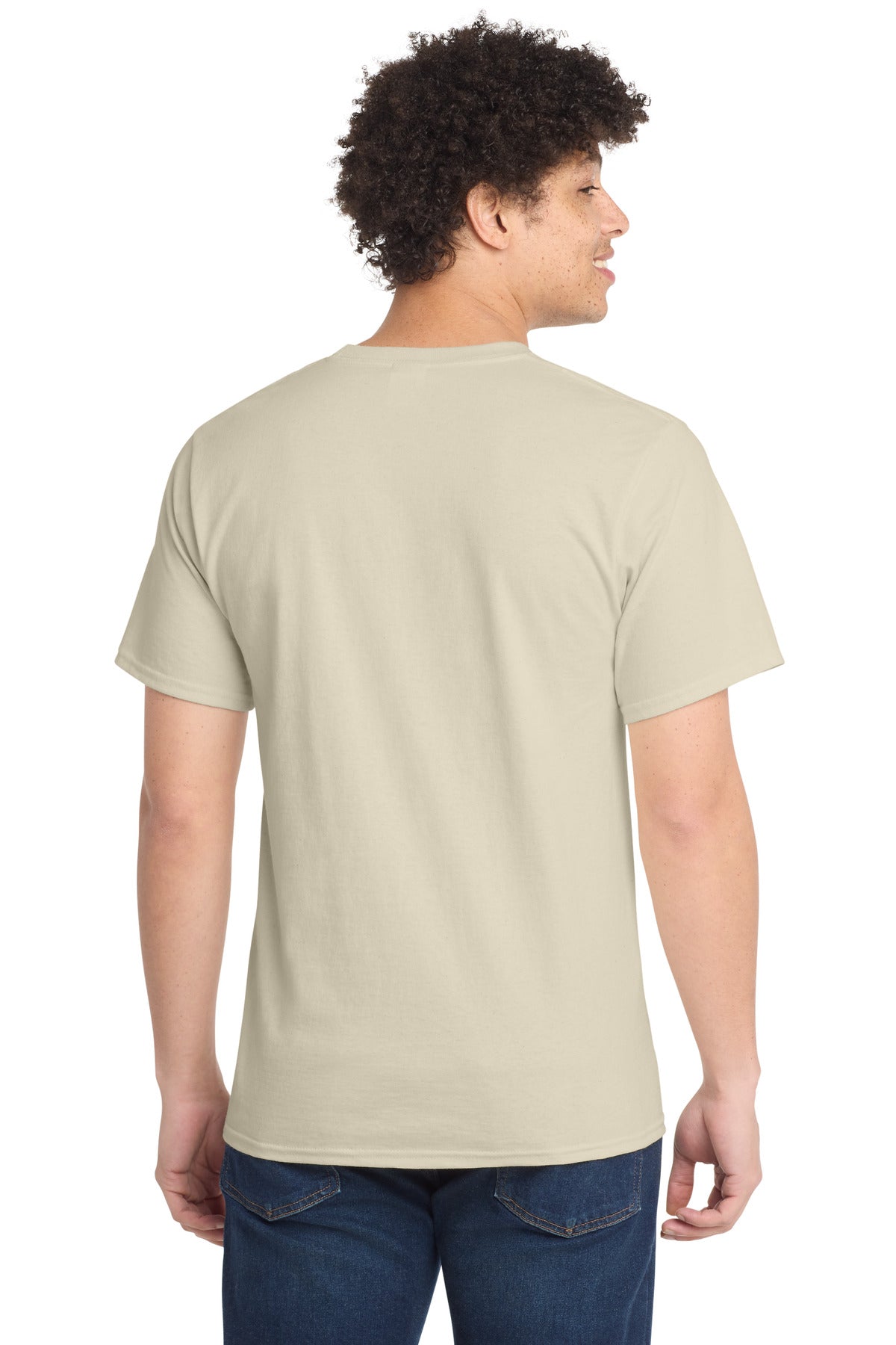 Natural Port & Company Tall Essential Tee. PC61T
