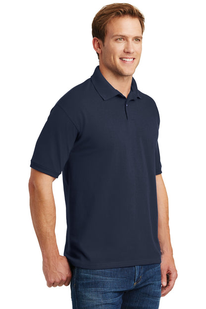 Navy Hanes EcoSmart - 5.2-Ounce Jersey Knit Sport Shirt 054X