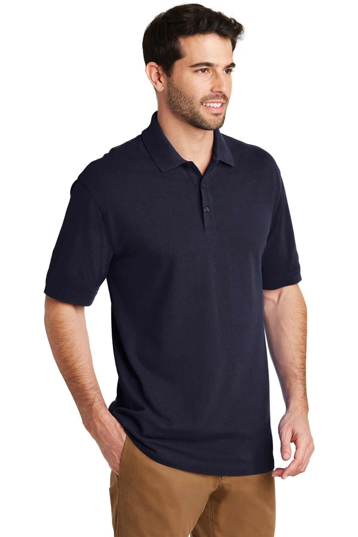 Navy Port Authority Tall EZCotton PoloTK8000