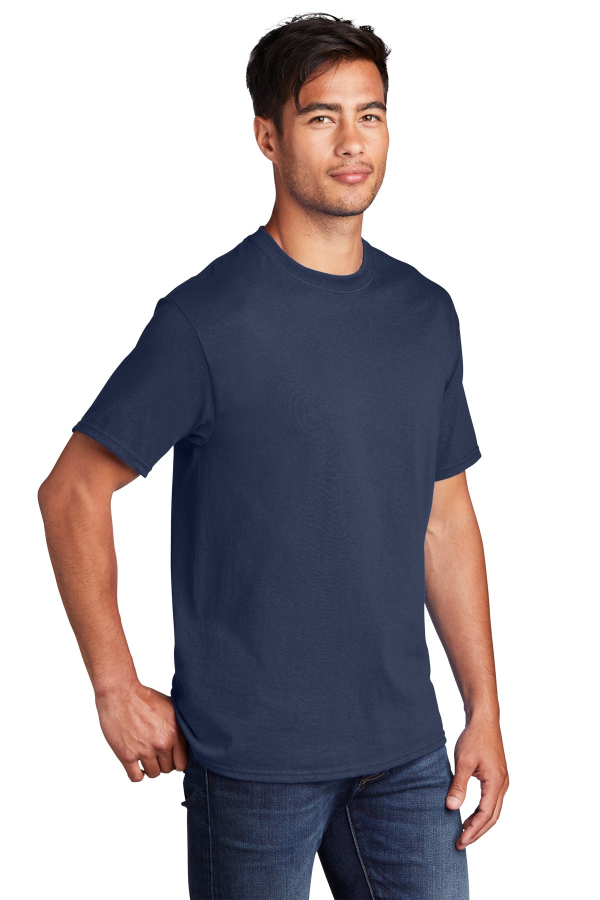 Navy Port & Company Core Cotton DTG Tee PC54DTG