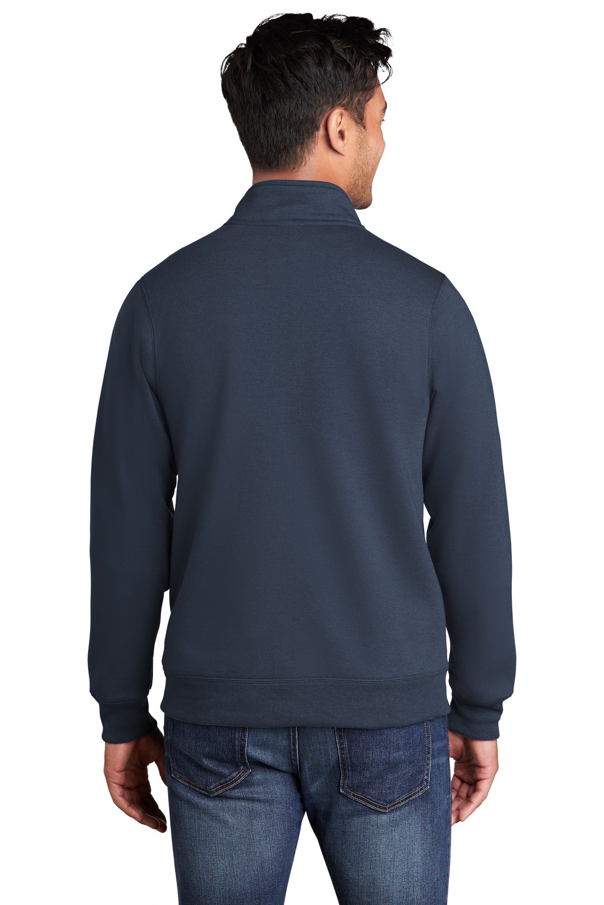 Navy Port & Company Core Fleece Cadet Full-Zip Sweatshirt PC78FZ