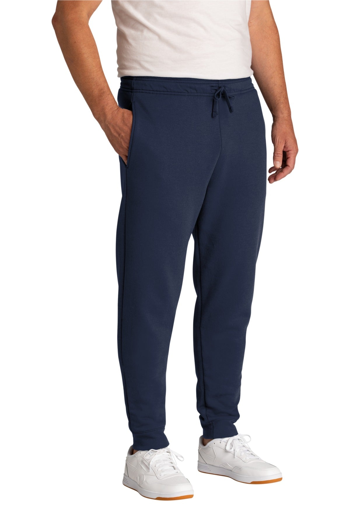 Navy Port & Company Core Fleece Jogger. PC78J