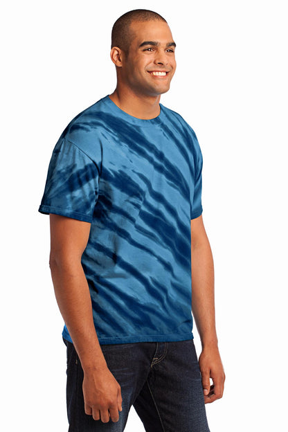 Navy Port & Company - Tiger Stripe Tie-Dye Tee. PC148