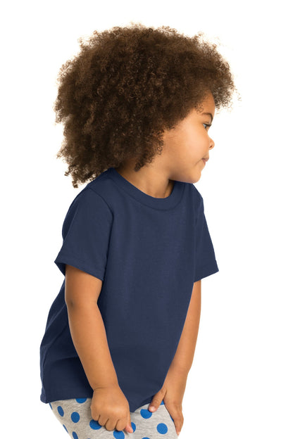 Navy Port & Company Toddler Core Cotton Tee. CAR54T
