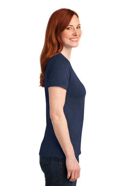 Navy Port & Company Women's Core Blend Tee. LPC55