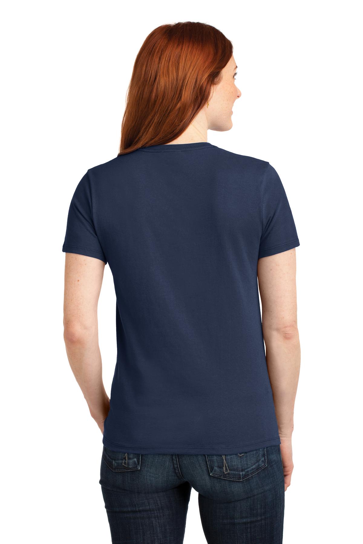 Navy Port & Company Women's Core Blend Tee. LPC55
