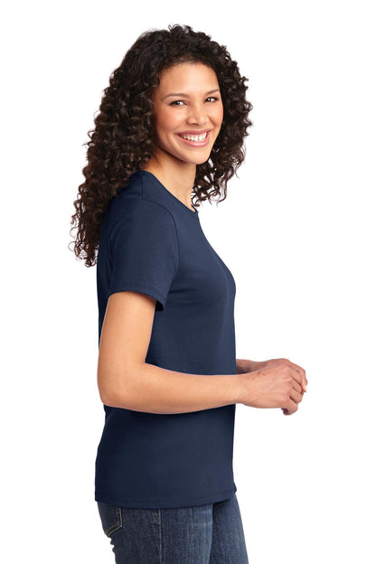 Navy Port & Company Women's Essential Tee. LPC61