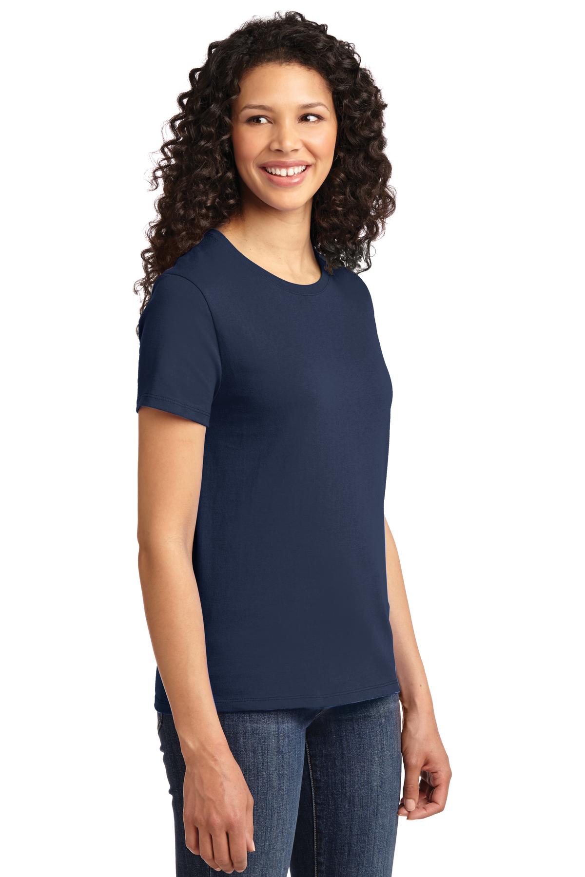 Navy Port & Company Women's Essential Tee. LPC61