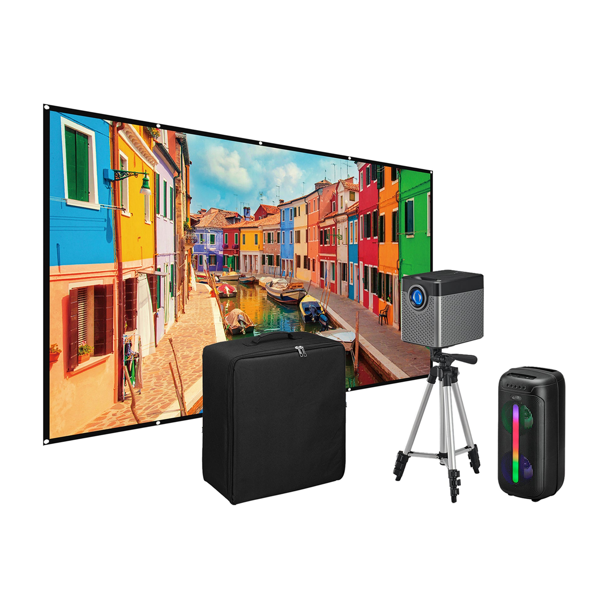 Black iLive™ Cinema Pop-Up Movie Theater Kit