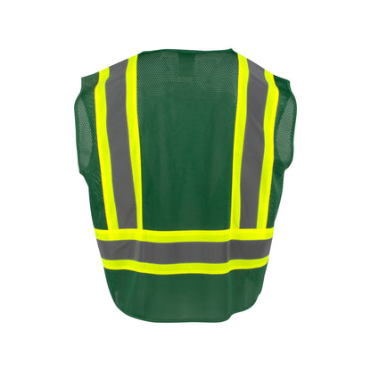 SV22-1 Economy Type O Class 1 Two Tone Safety Vest - Blue - Size 2X