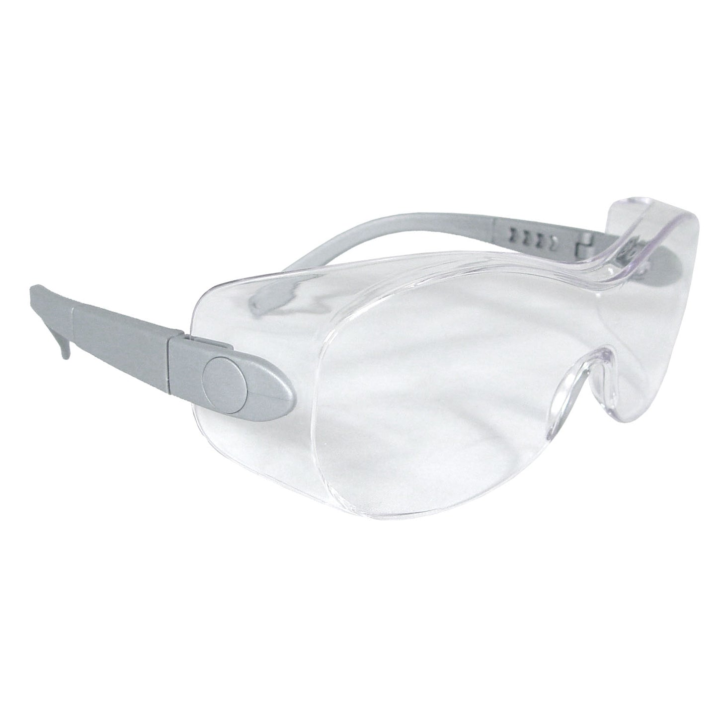 Sheath™ OTG Safety Eyewear - Silver Frame - Clear Anti-Fog Lens