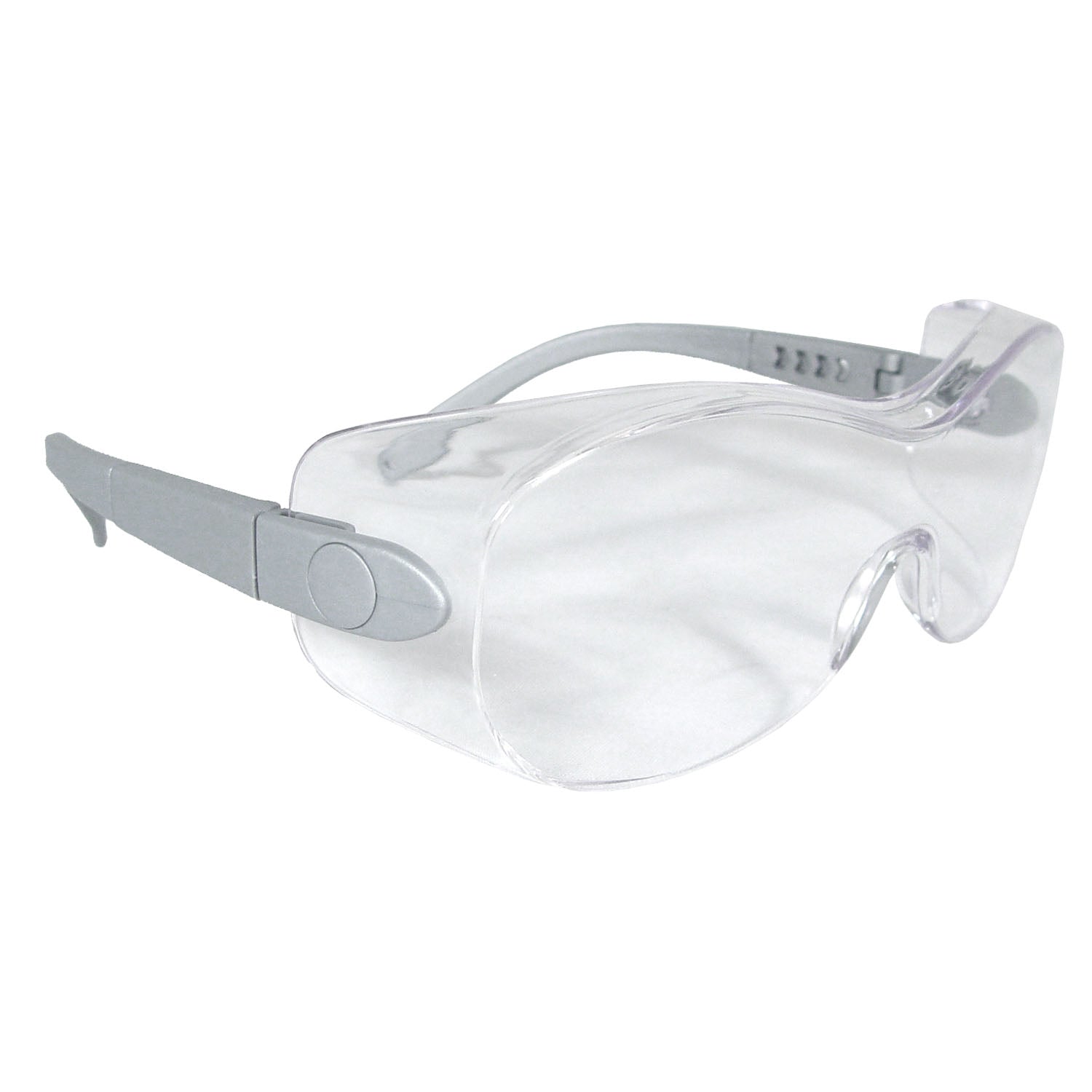 Sheath™ OTG Safety Eyewear - Silver Frame - Clear Anti-Fog Lens