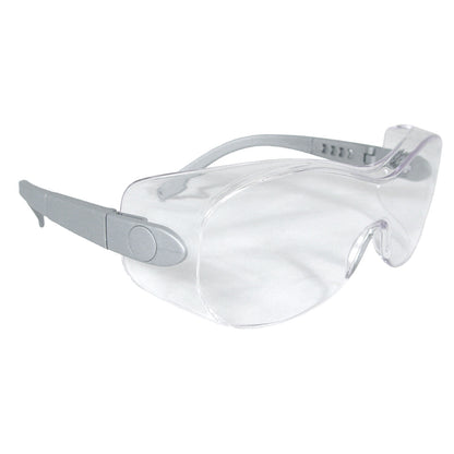 Sheath™ OTG Safety Eyewear - Silver Frame - Clear Anti-Fog Lens