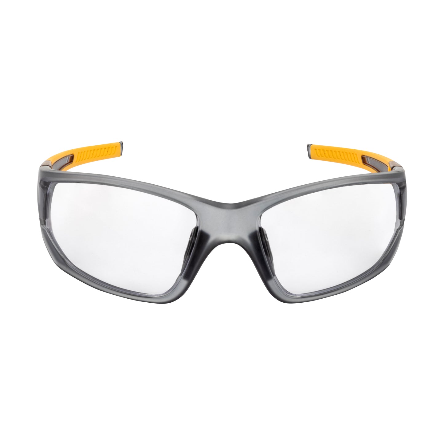 DPG112 Miter® Protective Eyewear - Gray/Yellow Frame, Clear Lens