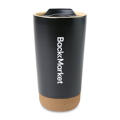 Black Valo Ceramic Tumbler - 16 Oz.